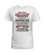 HE IS MY BEST FRIEND - LOVELY GIFT FOR DAUGHTER Ladies T-Shirt tile