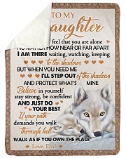 JUST DO YOUR BEST - BEST GIFT FOR DAUGHTER Sherpa Fleece Blanket tile