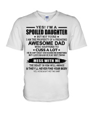 I LOVE HIM AND HE IS MY BEST FRIEND V-Neck T-Shirt tile