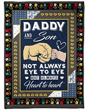 NOT ALWAYS EYE TO EYE BUT ALWAYS HEART TO HEART Large Fleece Blanket - 60" x 80" front