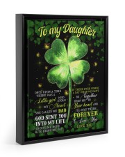 Keep Me in Your Heart And I'll Stay There Forever - Best Gift For Daughter Floating Framed Canvas Prints Black tile