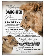 I LOVE YOU - BEST GIFT FOR DAUGHTER Fleece Blanket tile