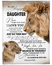 I LOVE YOU - BEST GIFT FOR DAUGHTER Large Fleece Blanket - 60" x 80" front