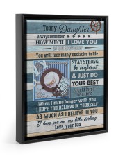 I Believe In You - Lovely Gift For Daughter Floating Framed Canvas Prints Black tile