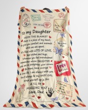 It's Filled With Lots Of Love - Special Gift For Daughter Large Fleece Blanket - 60" x 80" aos-coral-fleece-blanket-60x80-lifestyle-front-10
