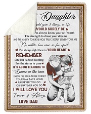 I WILL LOVE YOU - BEST GIFT FOR DAUGHTER Sherpa Fleece Blanket tile