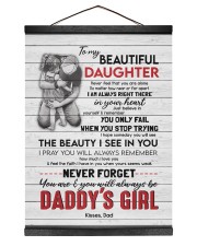 BELIEVE IN YOURSELF - BEST GIFT FOR DAUGHTER 12x16 Black Hanging Canvas thumbnail