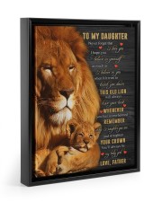 BELIEVE IN YOURSELF - BEST GIFT FOR DAUGHTER Floating Framed Canvas Prints Black tile