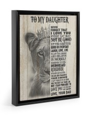 I LOVE YOU - BEST GIFT FOR DAUGHTER 11x14 Black Floating Framed Canvas Prints thumbnail
