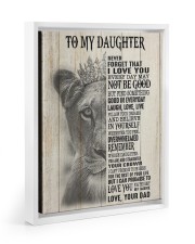 I LOVE YOU - BEST GIFT FOR DAUGHTER 11x14 White Floating Framed Canvas Prints thumbnail