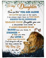 I Am Always Right There In Your Heart - Lovely Gift For Daughter Large Fleece Blanket - 60" x 80" front