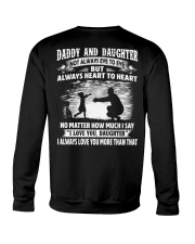 Daddy And Daughter Not Always Eye To Eye Crewneck Sweatshirt tile