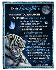 Loved More Than You Know - Lovely Gift For Daughter Fleece Blanket tile
