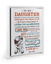 How Much You Mean To Me - Best Gift For Daughter Floating Framed Canvas Prints White tile