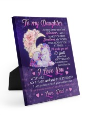 I Love You With All My Heart - Best Gift For Daughter Easel-Back Gallery Wrapped Canvas tile