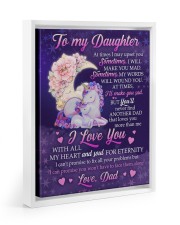 I Love You With All My Heart - Best Gift For Daughter Floating Framed Canvas Prints White tile