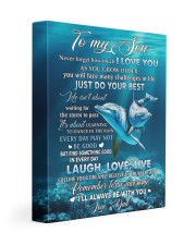I LOVE YOU - AMAZING GIFT FOR SON 11x14 Gallery Wrapped Canvas Prints front