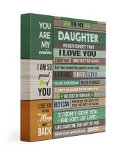 Life Gave Me The Gift Of You - Special Gift For Daughter 11x14 Gallery Wrapped Canvas Prints front