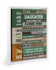 Life Gave Me The Gift Of You - Special Gift For Daughter Floating Framed Canvas Prints White tile