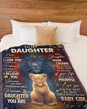 I LOVE YOU - AMAZING GIFT FOR DAUGHTER Large Fleece Blanket - 60" x 80" aos-coral-fleece-blanket-60x80-lifestyle-front-02