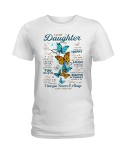 BELIEVE IN YOURSELF - DAD TO DAUGHTER Ladies T-Shirt tile