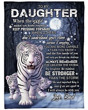 I Will Always Be With You - Lovely Gift For Daughter Large Fleece Blanket - 60" x 80" front