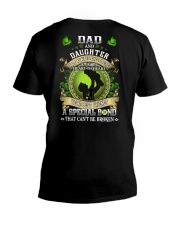 Dad And Daughter Not Always Eye To Eye V-Neck T-Shirt tile
