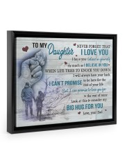 I Hope You Believe In Yourself - Lovely Gift For Daughter Floating Framed Canvas Prints Black tile