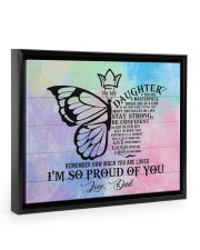 1 DAY LEFT - GET YOURS NOW Floating Framed Canvas Prints Black tile