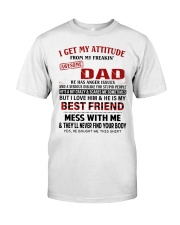 MESS WITH ME - BEST GIFT FOR DAUGHTER Premium Fit Mens Tee tile