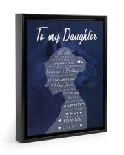 You Mean To Me - Best Gift For Daughter Floating Framed Canvas Prints Black tile