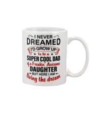 HE HAS A BACKBONE MADE OF STEEL Mug tile