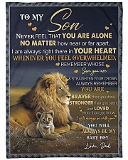 Loved More Than You Know - Best Gift For Son Large Fleece Blanket - 60" x 80" front