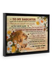 I Want You To Believe Deep In Your Heart - Best Gift For Daughter Floating Framed Canvas Prints Black tile