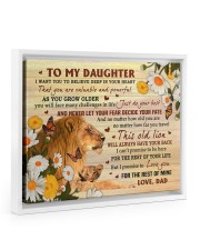 I Want You To Believe Deep In Your Heart - Best Gift For Daughter Floating Framed Canvas Prints White tile