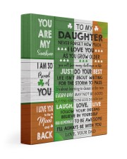 I Love You To The Moon And Back - Lovely Gift For Daughter 11x14 Gallery Wrapped Canvas Prints front