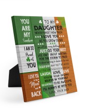 I Love You To The Moon And Back - Lovely Gift For Daughter Easel-Back Gallery Wrapped Canvas tile