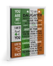 I Love You To The Moon And Back - Lovely Gift For Daughter Floating Framed Canvas Prints White tile