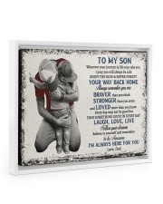 Your Way Back Home - Lovely Gift For Son Floating Framed Canvas Prints White tile