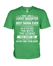 I Have The Best Dadda Ever - Lovely Gift For Daughter V-Neck T-Shirt tile