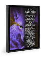 Follow Your Dream, Believe In Yourself - Lovely Gift For Daughter Floating Framed Canvas Prints Black tile