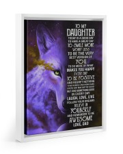 Follow Your Dream, Believe In Yourself - Lovely Gift For Daughter Floating Framed Canvas Prints White tile