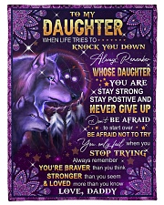NEVER GIVE UP - LOVELY GIFT FOR DAUGHTER Fleece Blanket tile