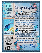 I LOVE YOU TO THE MOON AND BACK Fleece Blanket tile