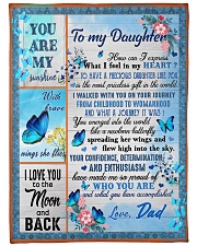 I LOVE YOU TO THE MOON AND BACK Large Fleece Blanket - 60" x 80" front