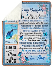 I LOVE YOU TO THE MOON AND BACK Sherpa Fleece Blanket tile