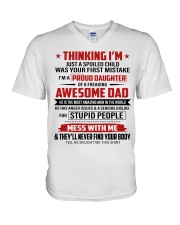 I'VE GOT DADDY UNDER MY SPELL V-Neck T-Shirt tile