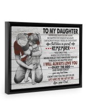Just Believe In Yourself - Amazing Gift For Daughter Floating Framed Canvas Prints Black tile