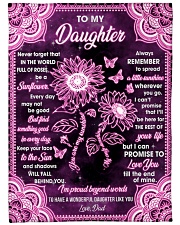Keep Your Face To The Sun And Shadows Will Fall Behind You - Best Gift For Daughter Large Fleece Blanket - 60" x 80" front