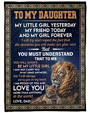 MY LITTLE GIRL - GIFT FOR DAUGHTER FROM DAD Large Fleece Blanket - 60" x 80" front